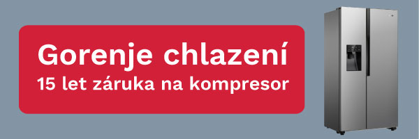 Gorenje chlazení - 15 let záruka na kompresor